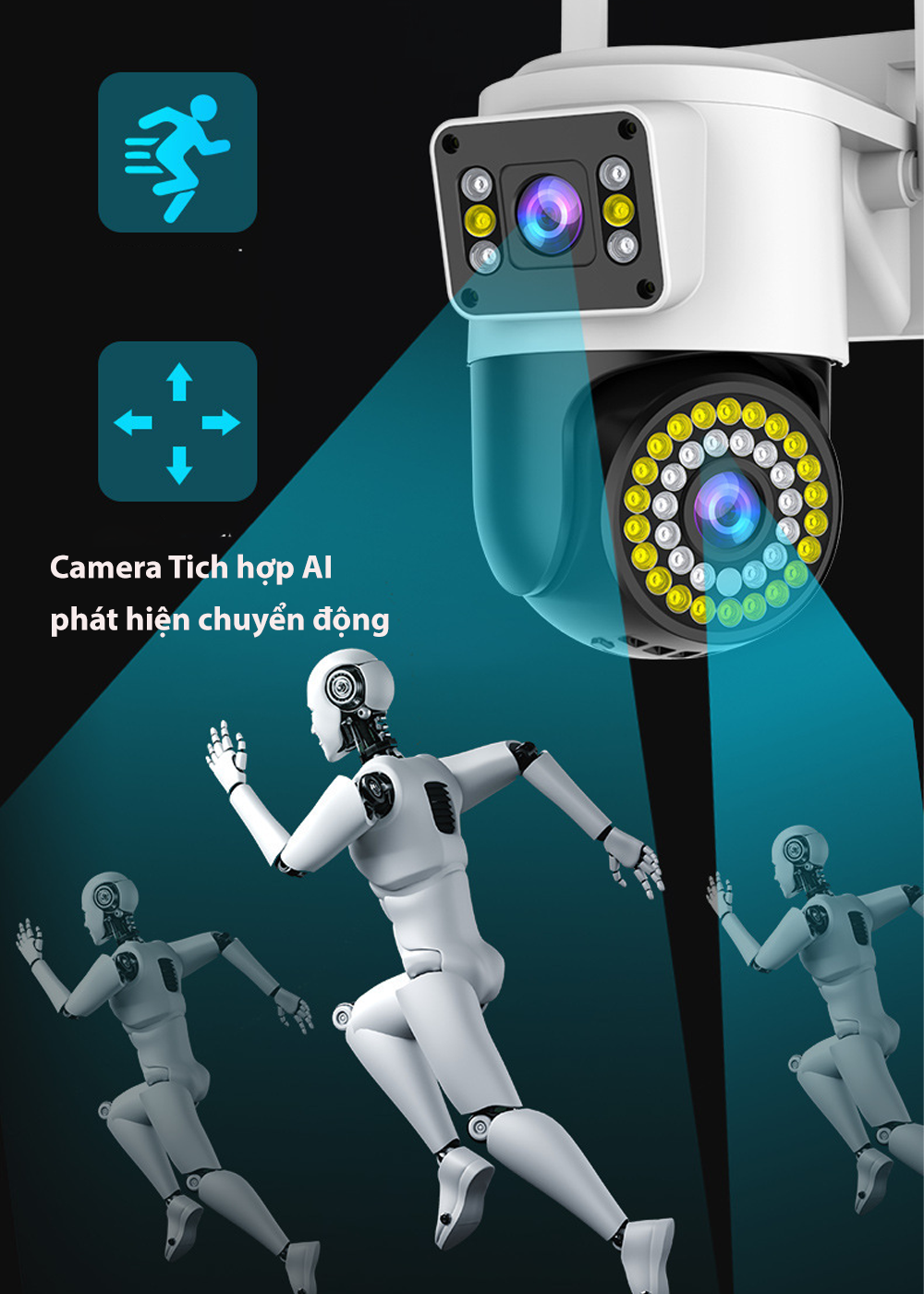 Camera tích hợp công nghệ AI phát hiện chuyển động